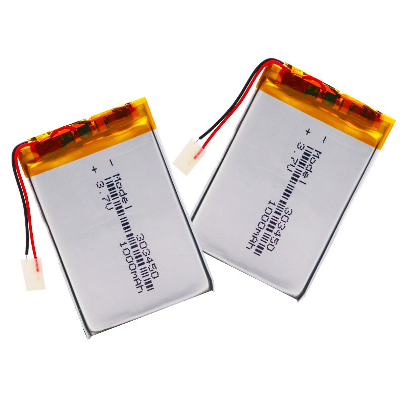 3.7V 1000mAh 303450 Lithium Battery 3.7 Volt Li-polymer Lipo Bateria For Remote Control Headphone Mini Camera LED Light