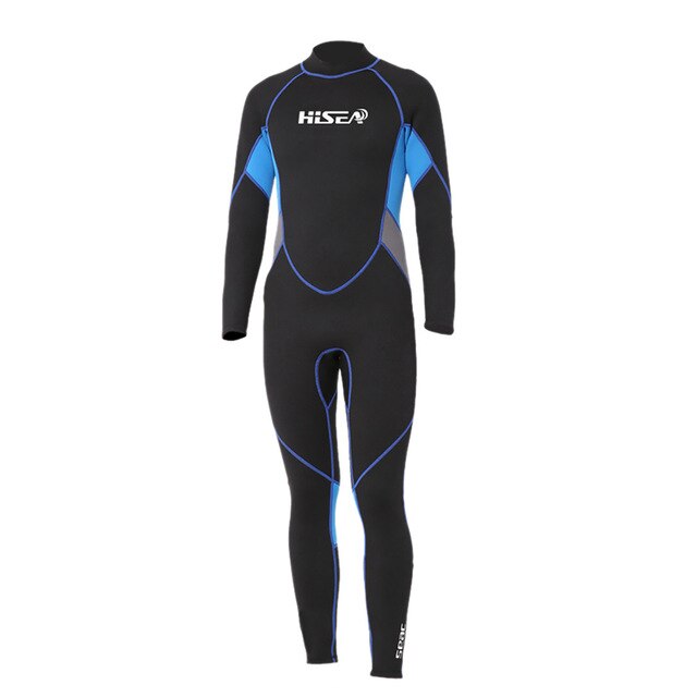 3mm Wetsuit Full Body Diving Suit Back Zipper Suit for Diving Snorkeling Surfing Surfing Suit Swimming for Women Men: Blue / XS