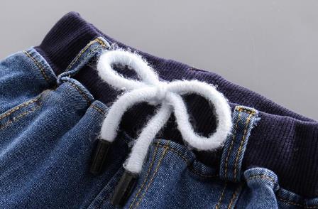 Lente En Herfst Mode Jeans Kinderen Harembroek Leuke Print 2-7 Jaar Oude Kinderen