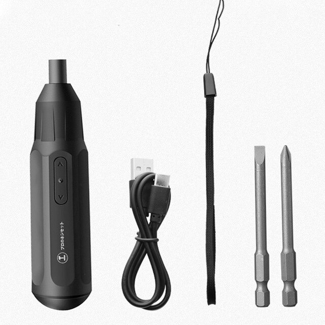Electric Screwdriver Rechargeable 850mAh Portable Cordless Screwdriver Dual Directions with 2 Hex Screwdriver Bits: Default Title