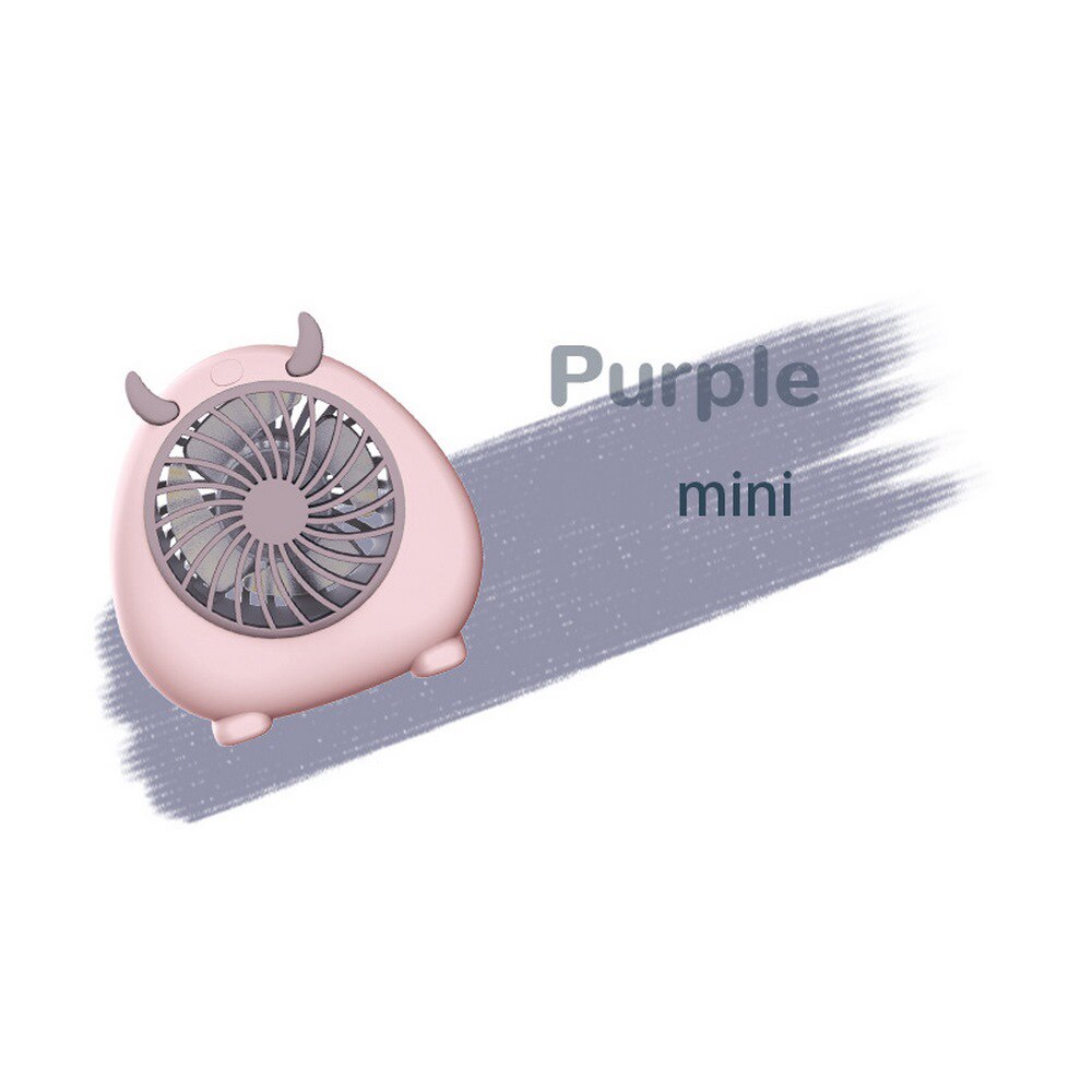Handheld Student Fan, Stille Bureau, Usb Oplaadbare, Op De Tafel, Populaire , Mini Ventilator Met Lanyard Koeler: Pink