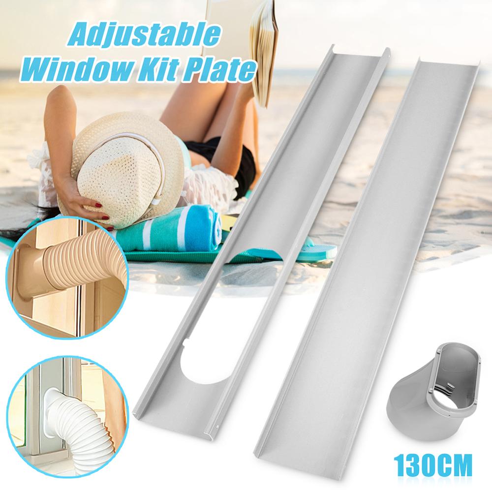 Placa de Kit de deslizamiento de ventana, adaptador de ventana de 6 pulgadas para aire acondicionado portátil, 2 uds.