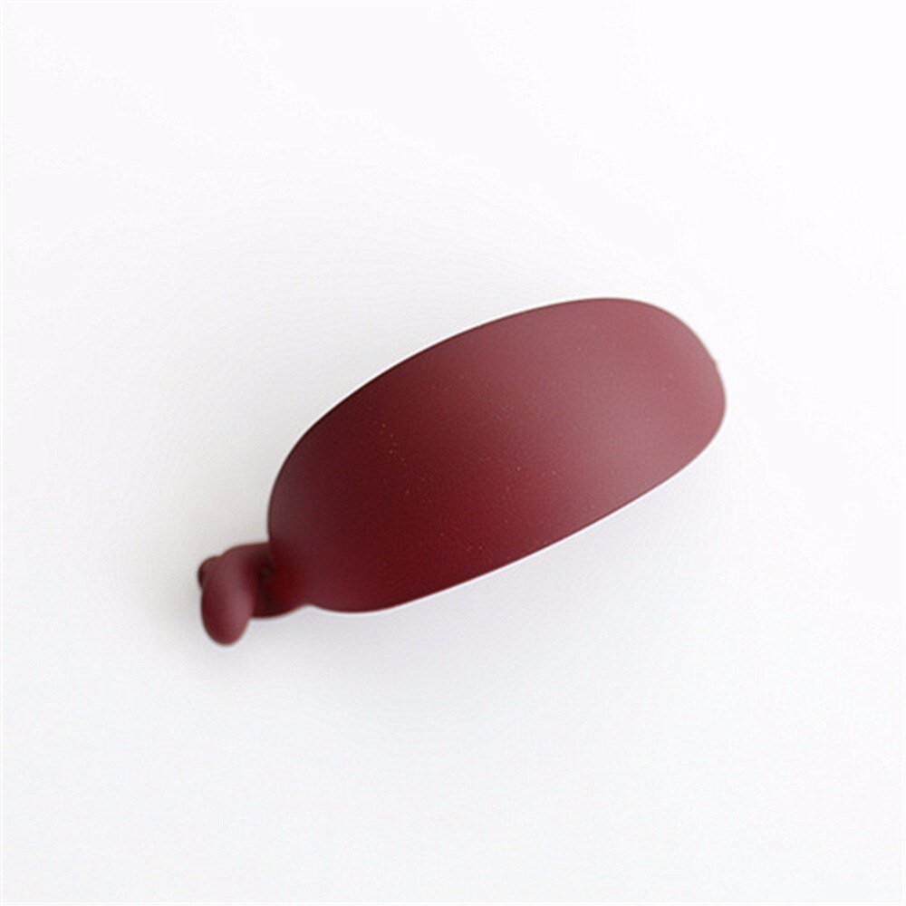 De Simple hecho a mano broches Banana de cola de caballo de pelo Clip pelo Pin garras para mujeres niñas Hearwear accesorios para el cabello para diario: Wine Red