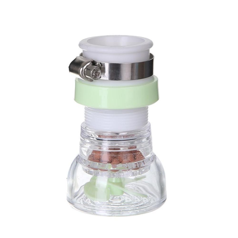 Purificador de agua retráctil giratorio de ducha de agua para ahorro de agua para el hogar con compartimento de piedra Maifan con filtro de presión Sp: Green