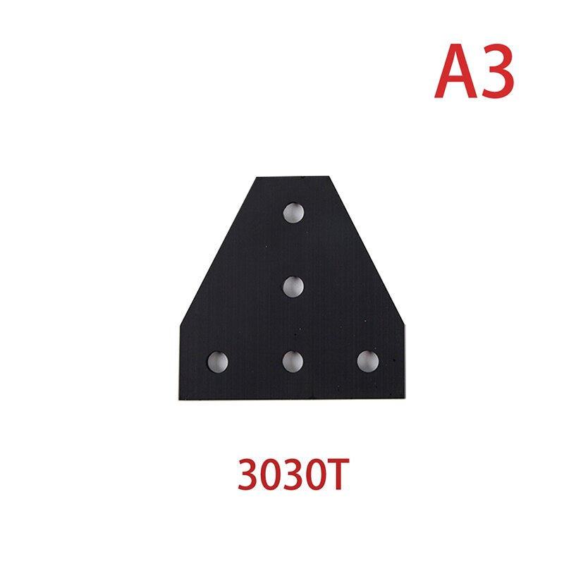 2pcs/lot 5 Hole Joint Board Plate Corner Angle Bracket Connection Joint Strip: A3