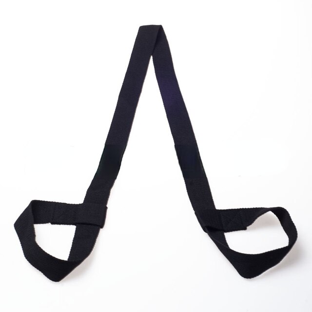 Verstelbare Yoga Mat Band Riem Multifunctionele Yoga Sport Sling Schouderriem Yoga Mat Accessoires Voor Kamer Gym Oefening fitness: Black