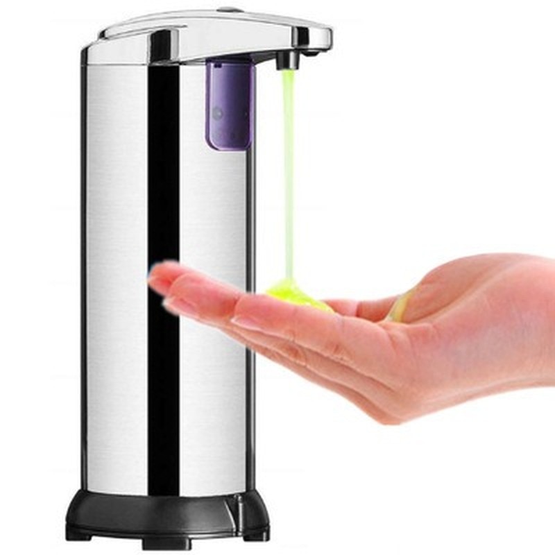 Automatische Zeepdispenser Infrarood Touchless Motion Badkamer Dispenser Smart Sensor Liquid Rvs Zeepdispenser WY71512