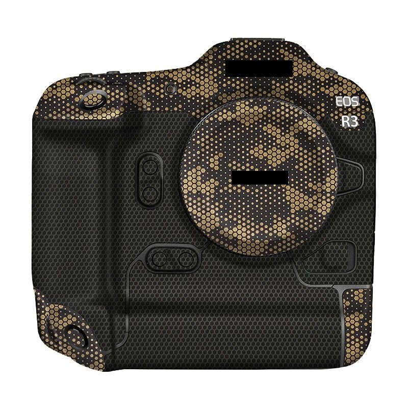 EOSR3 kamera skórka kalkomania dla Canon EOS R3 kamery naklejki kalkomania skórka kalkomania skórka pokrywa R3 naklejki chroniące przed zarysowaniami zamykane pokrowce: Golden Mamba