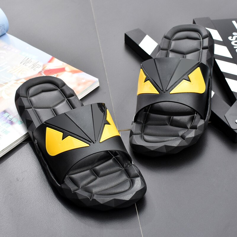 Mannen Slippers Lace-Up Schoenen Dikke Zool Antislip Witte Sandalen Zomer Slides Strand Schoenen Man Slipper Vis douche Rubber Flip Flops