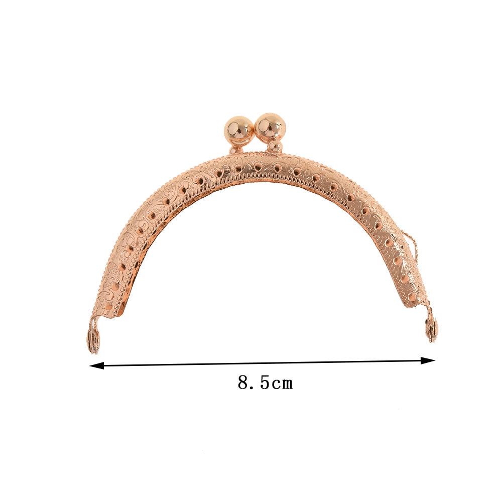 8.5Cm Metalen Portemonnee Frame Handvat Maken Kus Sluiting Lock Clutch Bag Portemonnee Handtas Accessoires Brons Tone Tassen onderdelen
