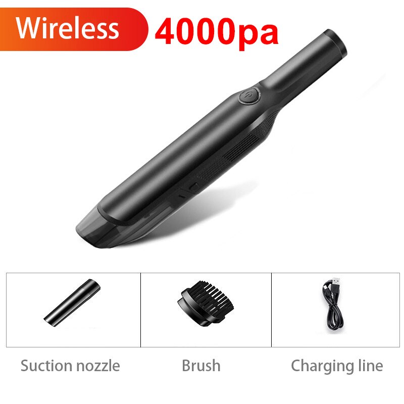 12v 13000pa bärbar sladdlös dammsugare för bil handhållen trådlös dammsugare med tvättbart filter kraftfullt sug: Typ 2