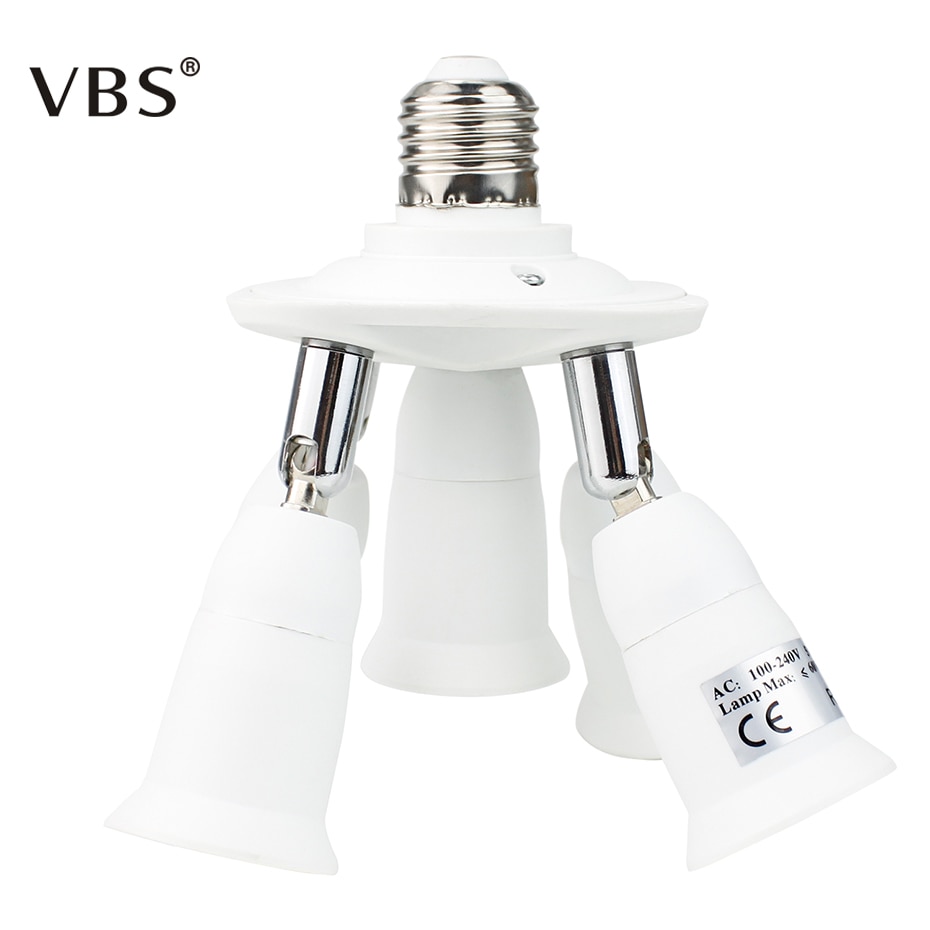 1/3/4/5 in 1 Licht Socket Splitter Bases E27 Adapter Converter Houder Flexibele Uitgebreide Standaard voor LED Lamp Lampen