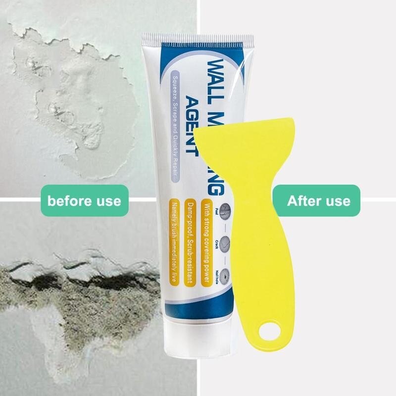 Wall Repair Cream 100/120g No Trace Crack Waterproof Damage Latex Painting Wall Mending Agent Wall Repair Artifact For Home