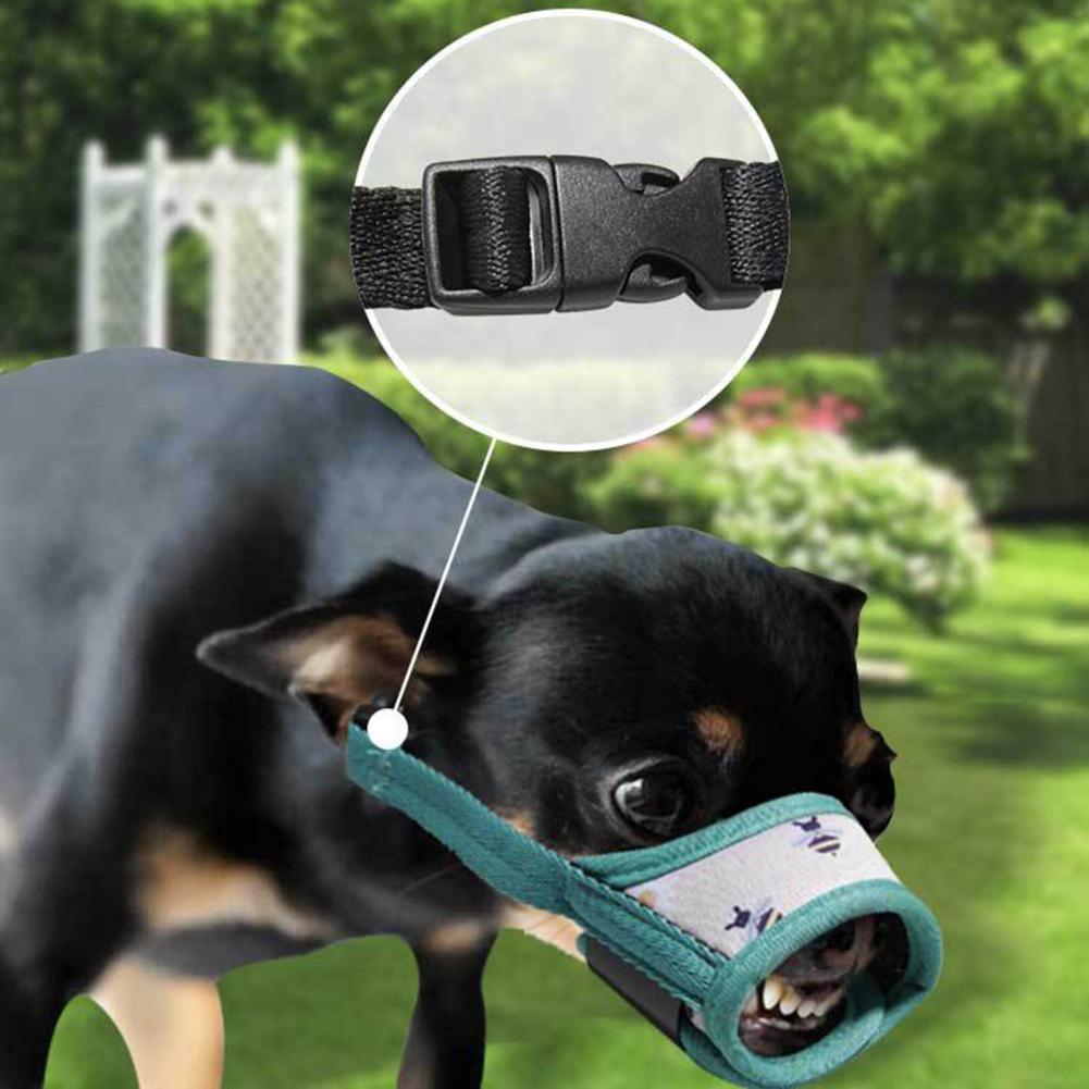 Verstelbare Hond Muilkorf Print Ademend Zachte Puppy Hond Muilkorf Anti-Barking Stop Bijten Mond Cover Dierbenodigdheden
