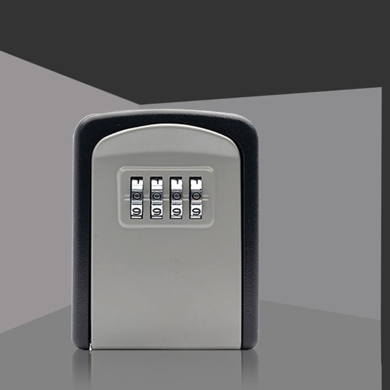 Small Key Box Password Lock Metal Outdoor Wall-mounted Anti-theft Lock Box