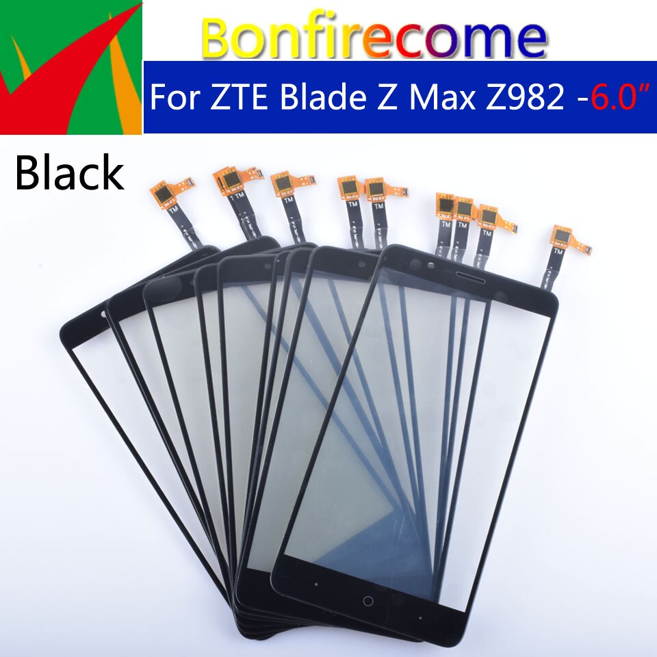 Para ZTE Blade Z Max Z982 pantalla táctil Panel digitalizador de cristal frontal exterior de la pantalla táctil de 6,0 pulgadas