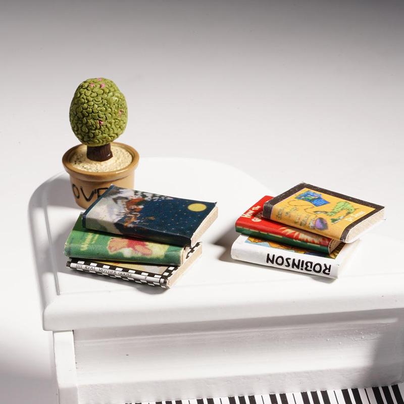 6 Pcs Comic Books1:12 Doll Accessories Doll Books House Decor Scene Study Room Exquisite Books