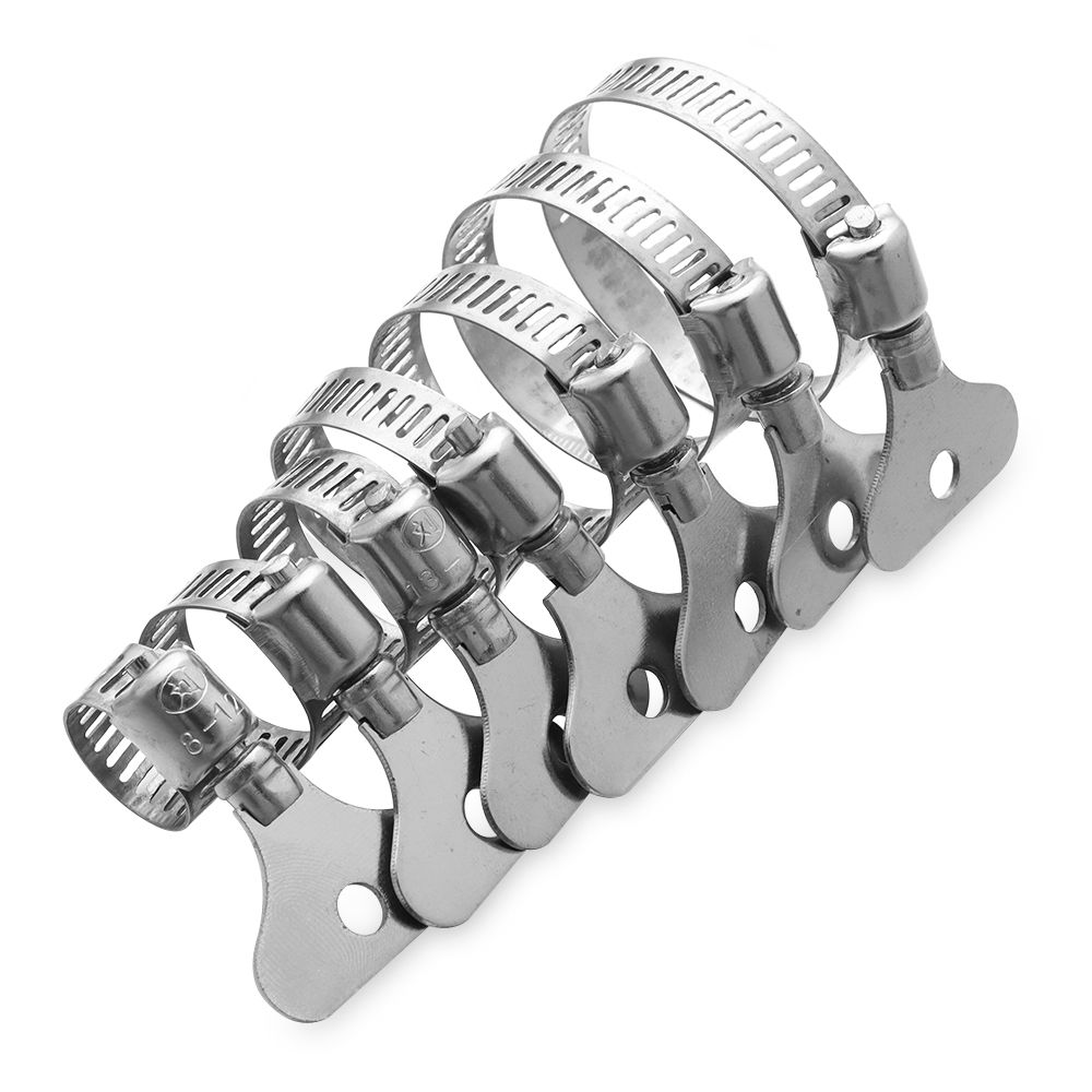 Stainless Steel Hose Clamps Sealing T Bolt Pipe Clip Useful Welding Exhaust Hardware Repair Tool Fuel Line Worm Size Clips
