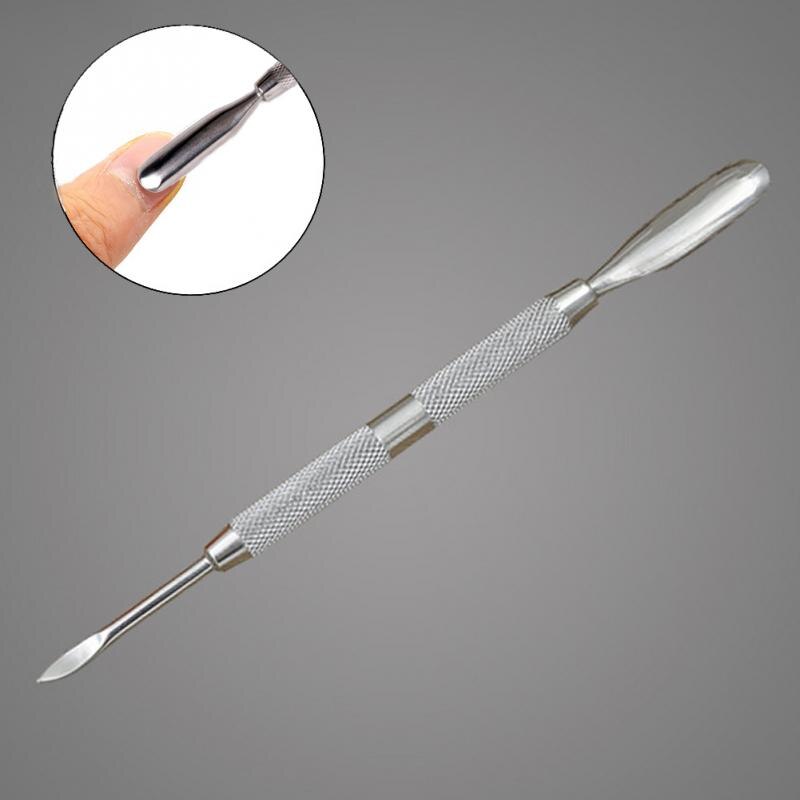 Herramientas para clavos de acero inoxidable cutícula cuchara de empuje removedor de manicura o pedicura herramienta de cuidado cutícula cortador monitores de salud