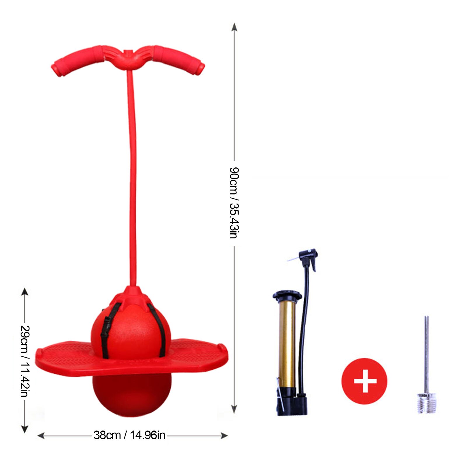 Stuiterende Bal Met Handvat Springen Hopper Bal Speelgoed Grote Elasticiteit En Sterke Draagkracht Voor Volwassenen Kids