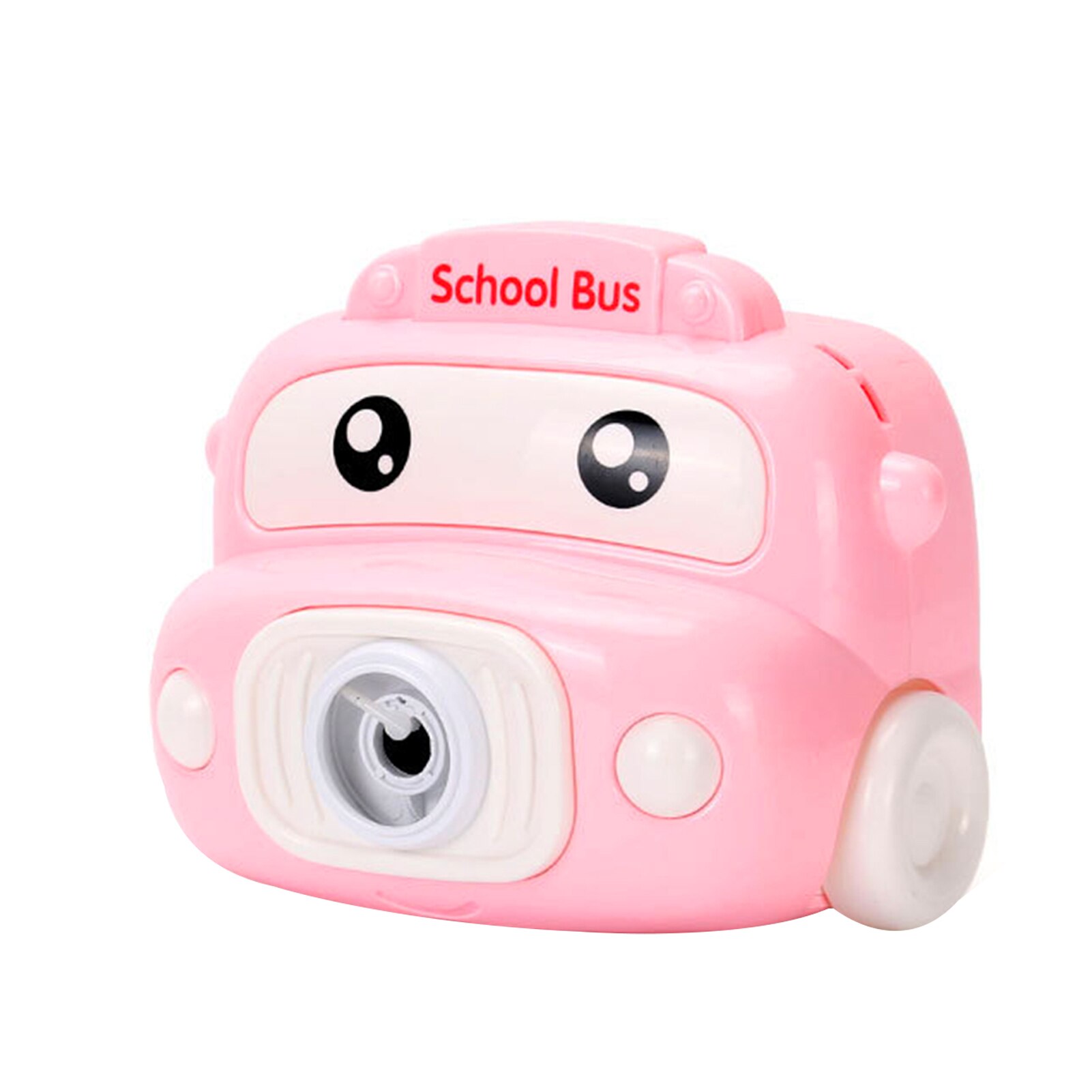 Camera Bubble Machine Automatic Bubble Blower Maker For Kids Cartoon Automatic Bubble Blowing Camera: Pink