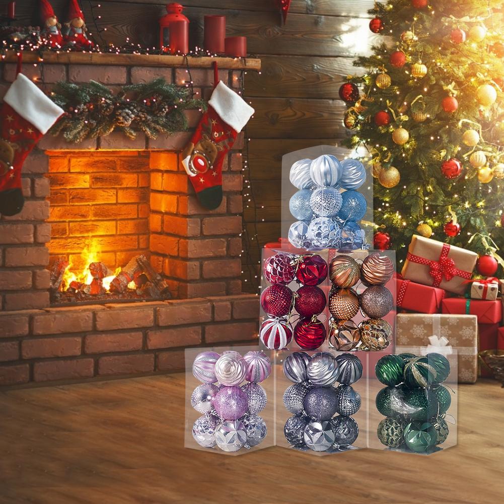 Kerstbal ornamenten onbreekbare kerstboomversiering bal voor bruiloftsfeestdecoratie