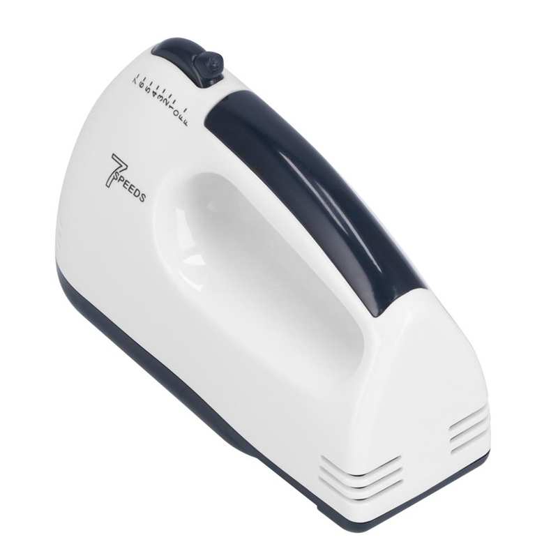 Hand Mixer Portable 7 Gears Lightweight White Stainless Steel Electric Hand Mixer for Kitchen Home