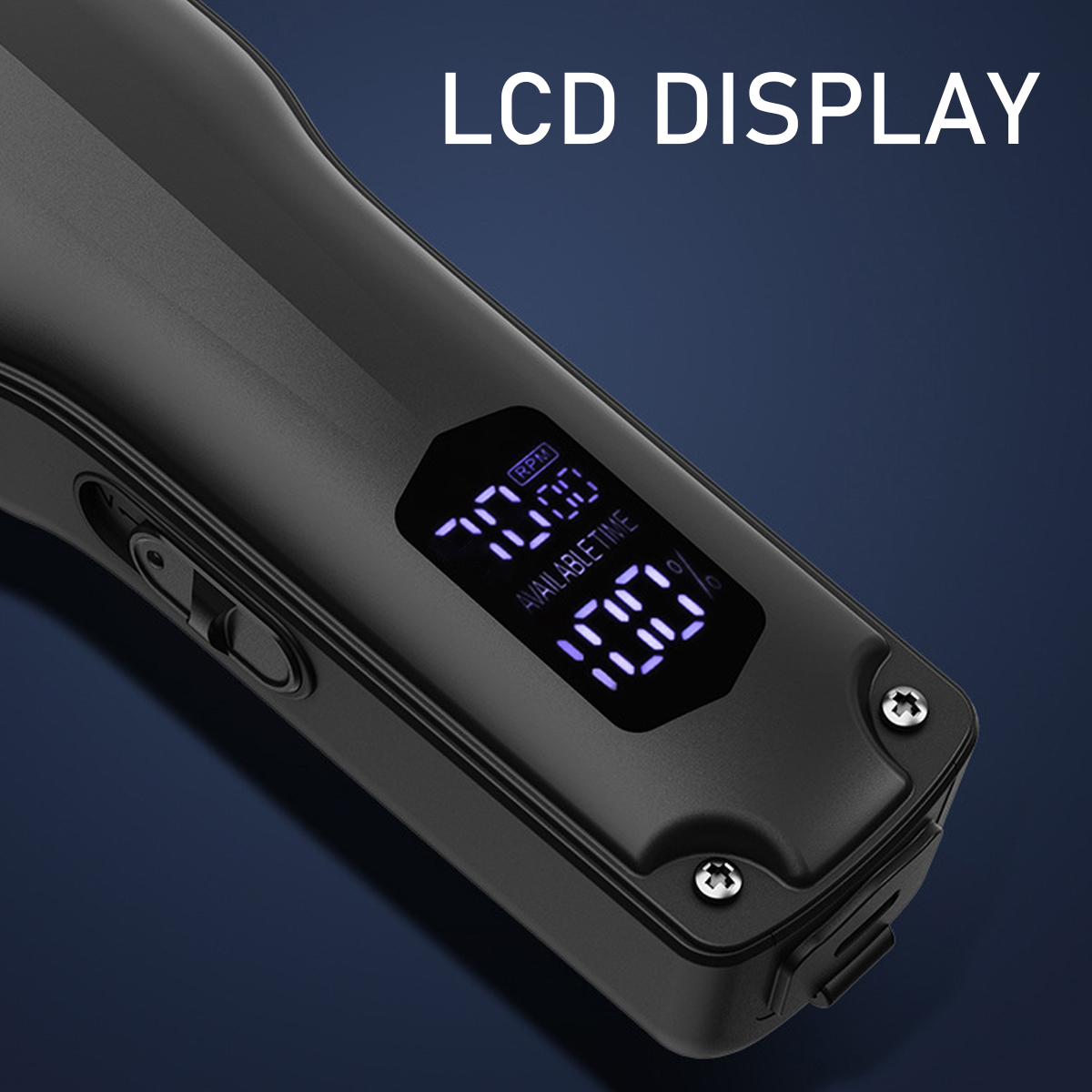 Hair Cutter Ceramic Blade Hair Cutting Machine LCD Display Hair Trimmer Machine USB Interface Clipper for Men