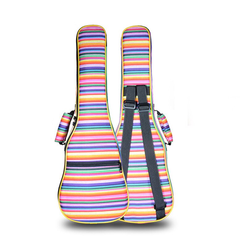 retail kid leuke 21 26 ukulele tas sopraan case lanikai gitaar gewatteerde rugzak kleurrijke patroon schouderbanden pocket: 26 inches bag 03