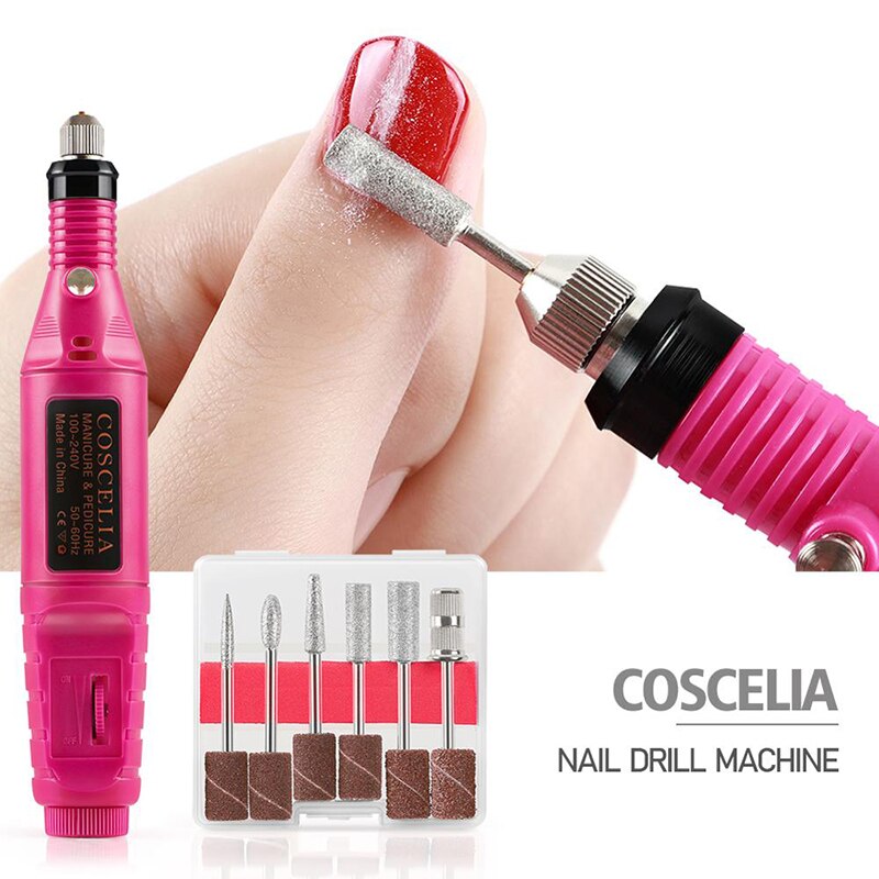 Pro Nail Art Boor Kit Mini Elektrische Vijl Boor Manicure Gereedschap Pedicure Machine Pen Pedicure Gereedschap Gel Verwijderen