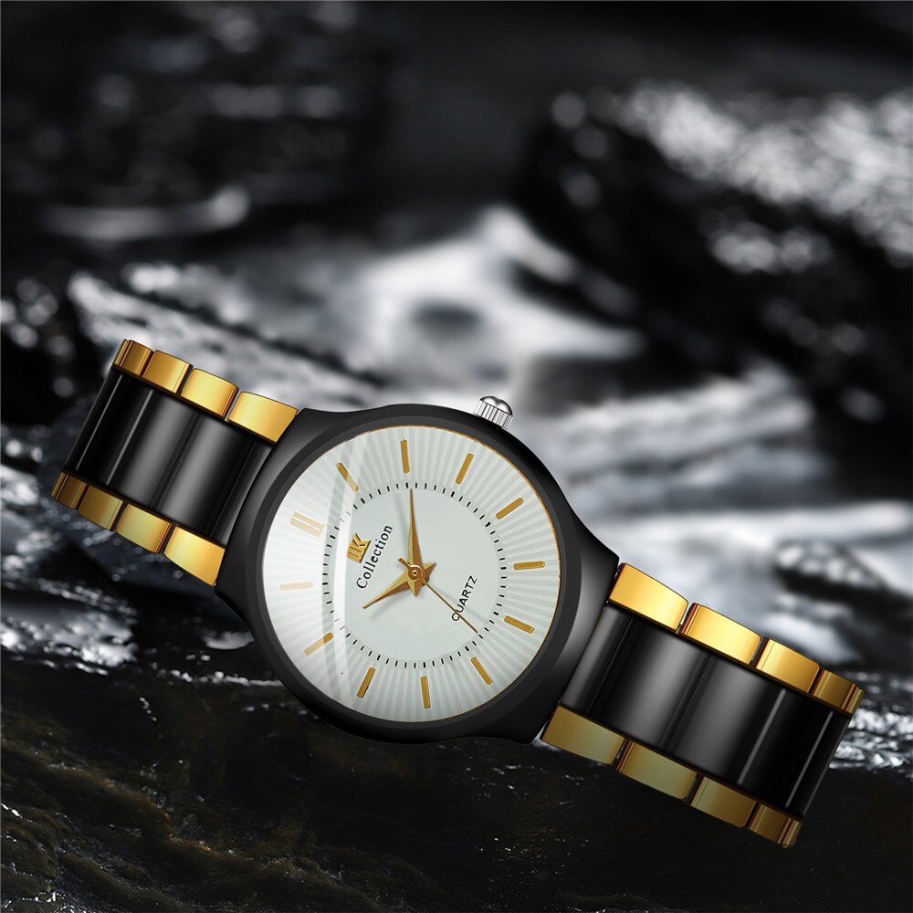 Zwart Roestvrij Stalen Band Vrouwen Horloges Dames Klok Quartz Horloges Zegarek Damski Reloj Mujer