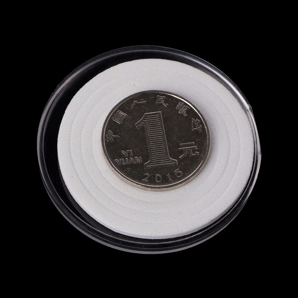Plastic Coin Storage Cases Capsules Holder 46mm Clear Container Display Box#H0VH#