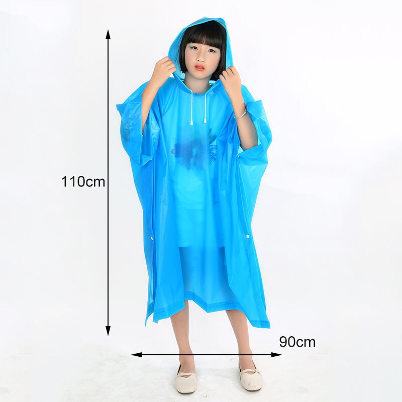 1Pcs Cartoon Dier Stijl Waterdicht Kids Regenjas Voor Kinderen Regenjas Regenkleding Regenpak Student Dier Stijl Regenjas: Blue1