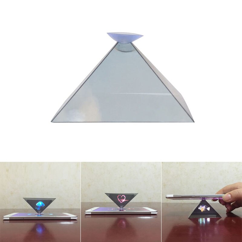 3D Hologram Piramide Display Projector Video Stand Universal Voor Smart Mobiele Telefoon XR649