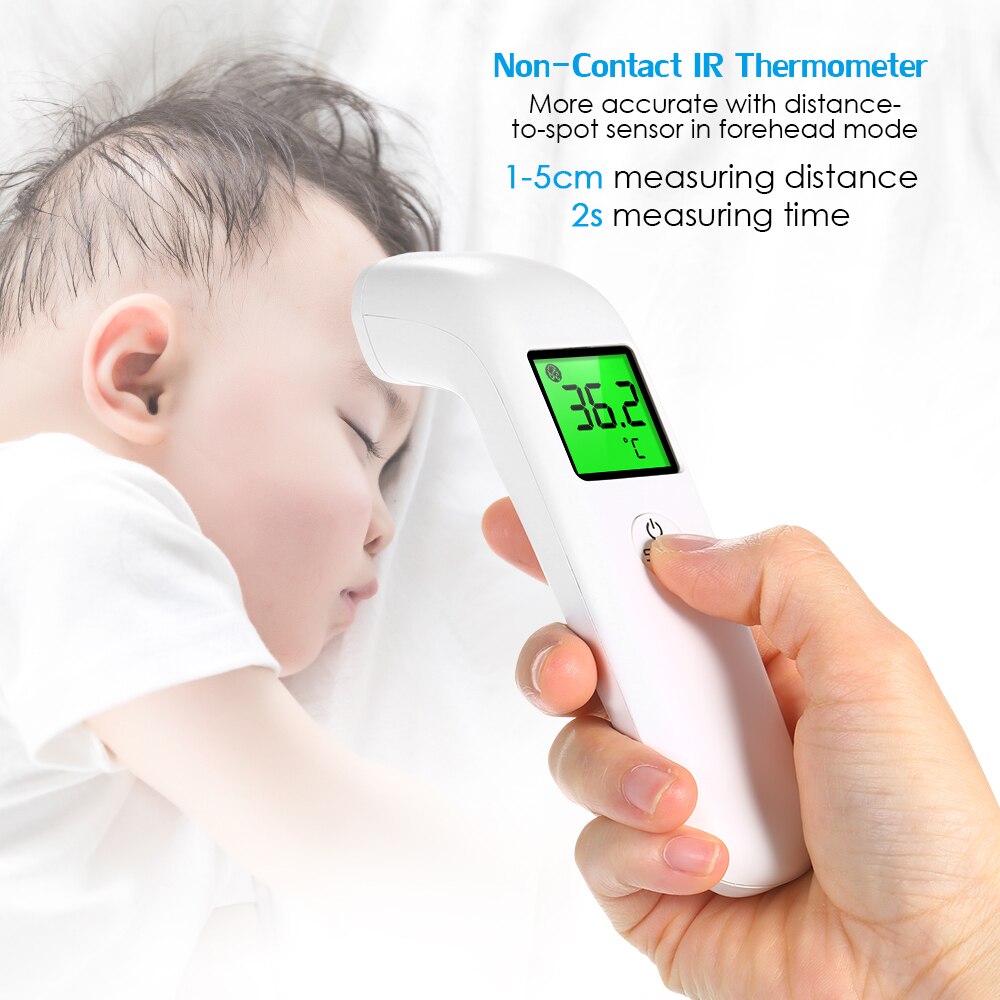 Infrared Thermometer Forehead Thermometer Non Contact Thermometers LCD Display High Precision Handheld Temperature Meter