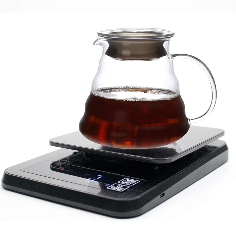 Balance numérique de précision 3000G / 0.1G avec minuterie pour cuisine, cuisine, cuisson, café, thé, balance de farine