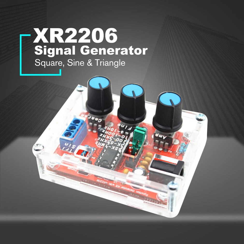 XR2206 Signal Funktion Generator Sinus Dreieck Quadrat Welle Ausgang 1Hz-1MHz Hohe Präzision Frequenz Einstellbar Modul DIY
