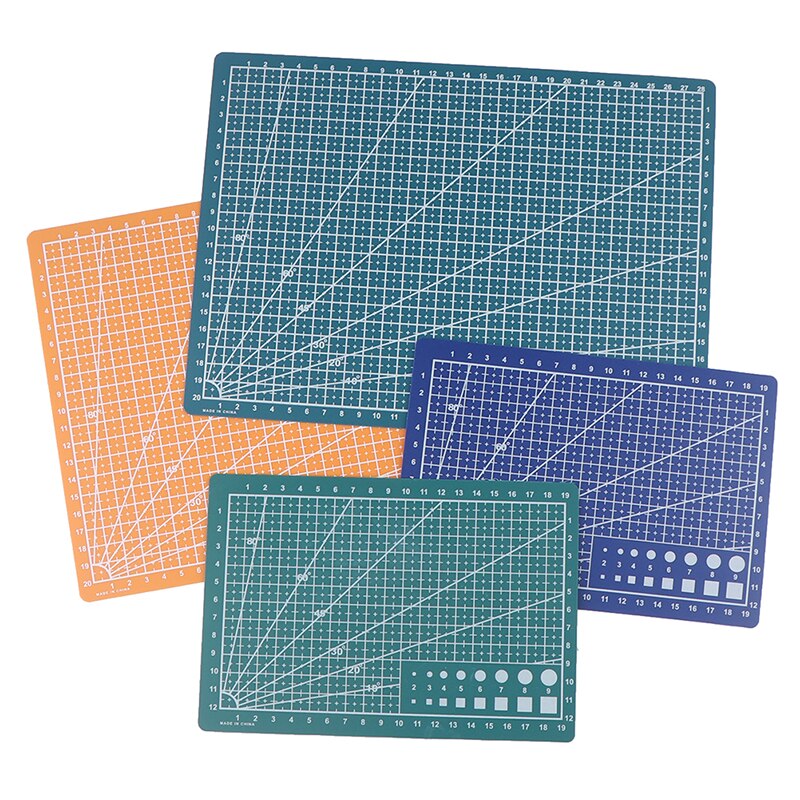A4/A5 PP Double-sided Grid Lines Cutting Board Mat Self-healing Cutting Pad DIY