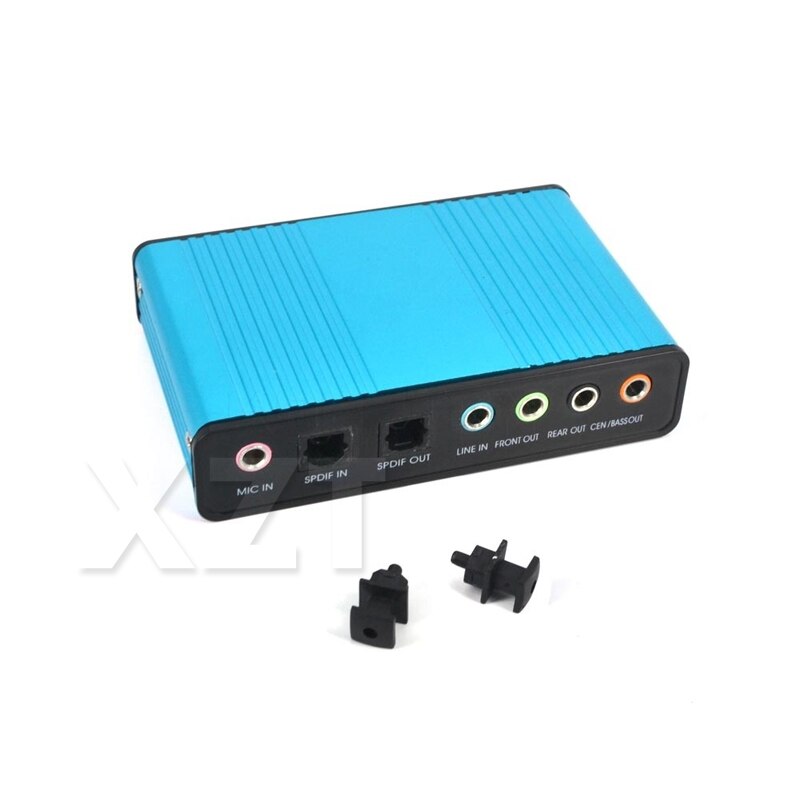 USB 2.0 Geluidskaart 6 Kanaals 7.1 en 5.1 Optische Externe Audiokaart SPDIF Controller voor PC Laptop Desktop Tablet