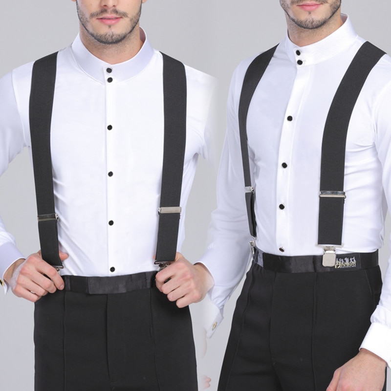 130 cm Plus size Bretels Voor zware Mannen Broek Met 4 Sterke Clips 5 cm Brede Bretels Met X -Back Broek Man Bretels Strap