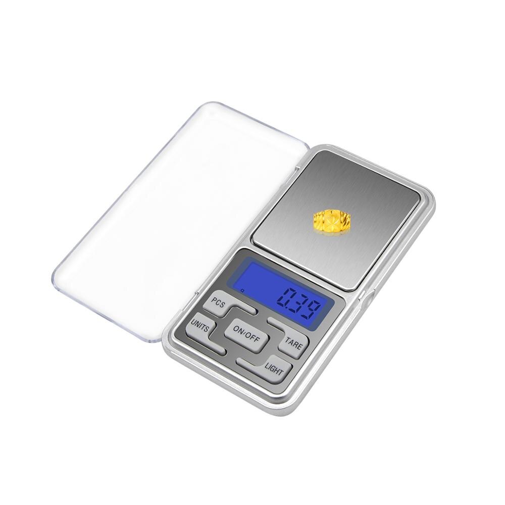 digital skala til kjøkkenvekt mini kaffemat skala 100g/200g/300g/500g x 0.01g høy presisjonsbalanse gram elektronisk skala