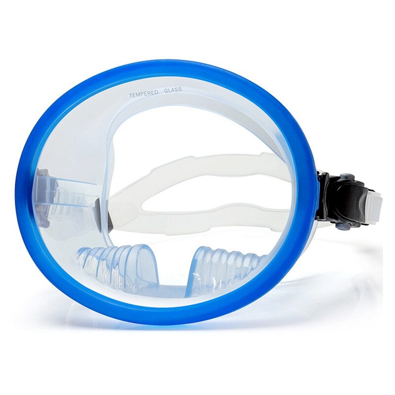 Mascarilla de buceo antigoteo para adultos, , antiniebla, gafas de natación con correa ajustable: Transparent Blue