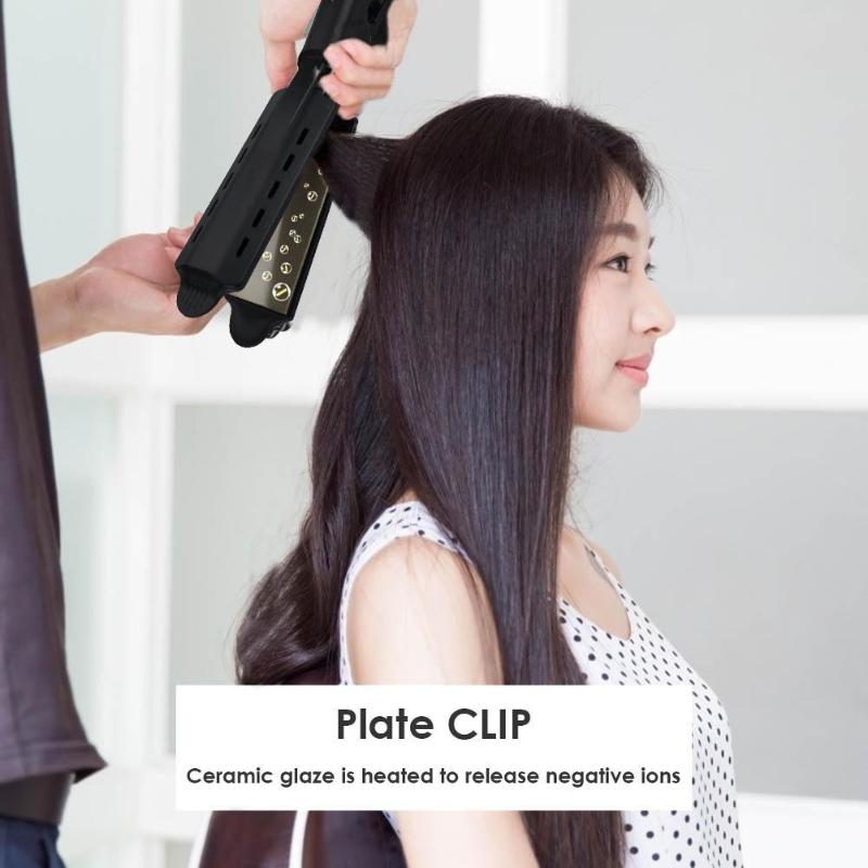 Pro Hair Straightener Four-gear Warm-up Hair Straighting Tool Ceramic Tourmaline Ionic Flat Iron Hair Straightener