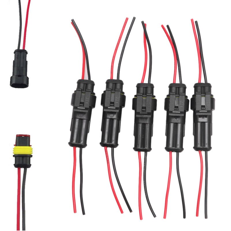 5X2 Pin Way Auto Auto Waterdichte Elektrische Connector Plug Socket Draad Kit