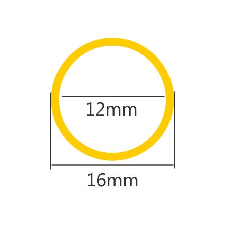 H62 brass tube pipe,outer diameter 16mm , wall thickness,inner 14/13/12/10/8mm,copper pipe,Capillary Hollow brass tube: OD16 ID12 / 500mm