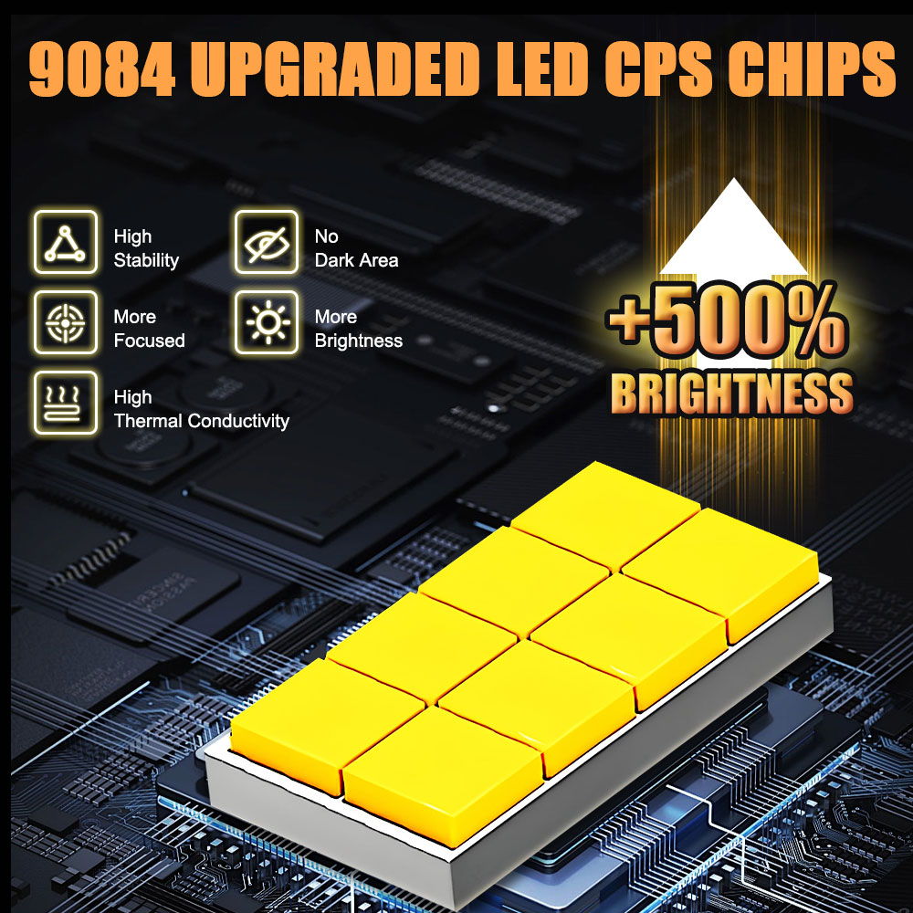 H7 h4 led-strålkastarlampor till bil 6000k 1000w superstarka strålkastare med fläkt , 1:1 mini-diodlampor till bildimljus