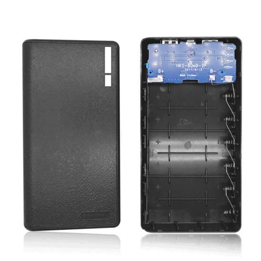 Houder Power Bank Outer Battery Case Duurzaam Hard Plastic Slijtvaste Container Geen Lassen Grote Capaciteit Voor 18650 Batterij