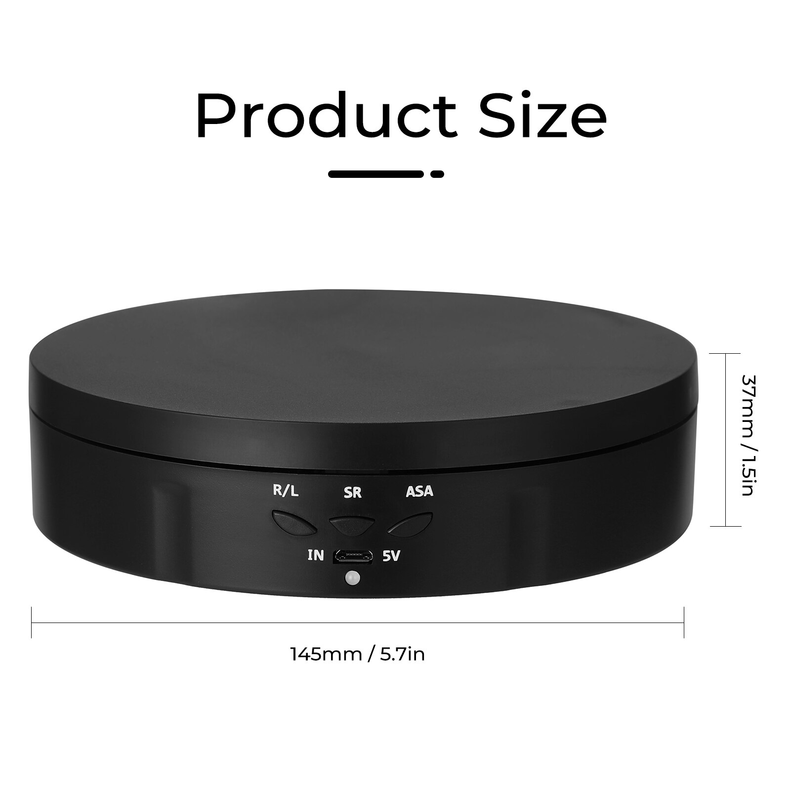 360 Degree Electric Rotating Turntable Display Stand for Video Photography Props Speed Adjustable Display Turntable
