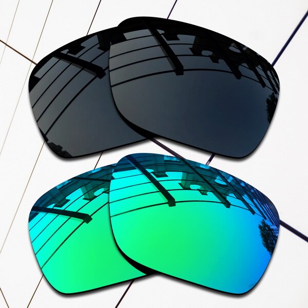 EOS Polarisierte Ersatz Linsen für Oakley Fuel Cell Sonnenbrille-Sorten Farben: Black and Green