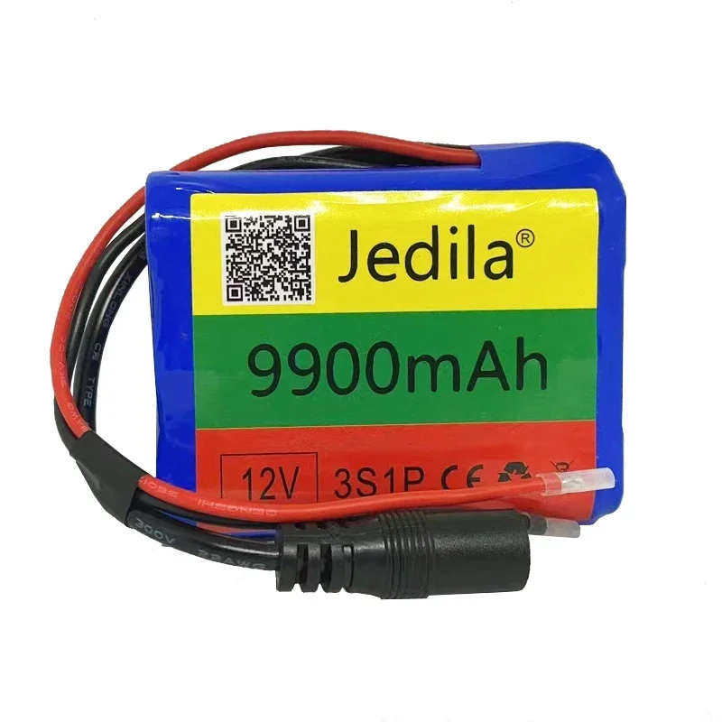 100% nuovissimo 12V 9900mAh 3s1p batteria al litio 18650 batteria al litio scheda di protezione + caricabatterie 12.6V